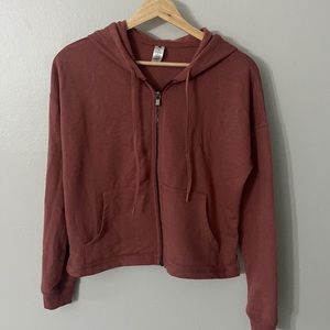 90 Degree by Reflex Mauve Zip Hoodie